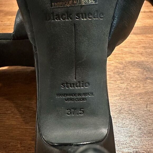 NWOB Black Suede Studio Eliza Sandals - Picture 7 of 8